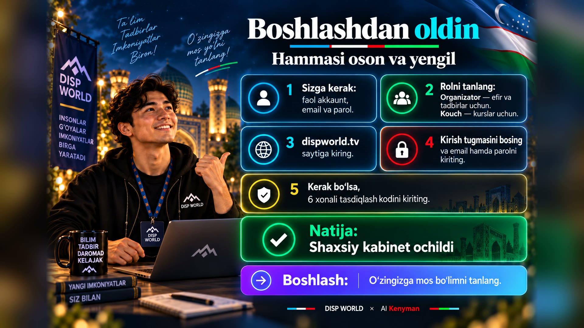 DISP WORLD:  boshlash uchun oddiy qo‘llanma — photo 3